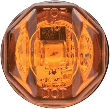 Optronics MCL12AK LED Uni-Light Kit – 1.09in Amber P2 Marker Light with Waterproof Polycarbonate Housing and Grommet
