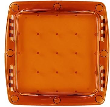 RIGID Industries 103833 Q-Series Pro Light Cover – Amber Polycarbonate Protective Cover for Q-Series LED Driving Lights
