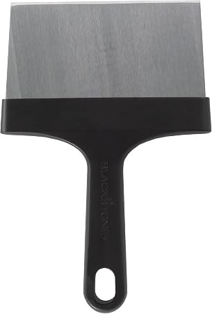 Blackstone 5061 Stainless Steel Griddle Scraper – 6in Beveled Blade with Heat-Resistant Plastic Handle for Flat Top Grills