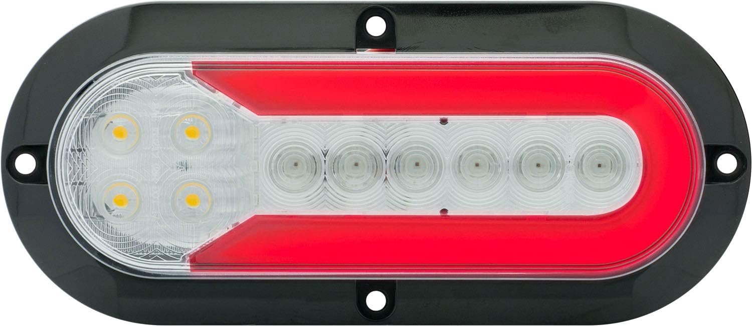 Optronics 211RCFHPGP 6-Inch LED Stop Turn Tail Backup Light – Clear Lens Surface-Mount Combination Trailer Light - Image 4