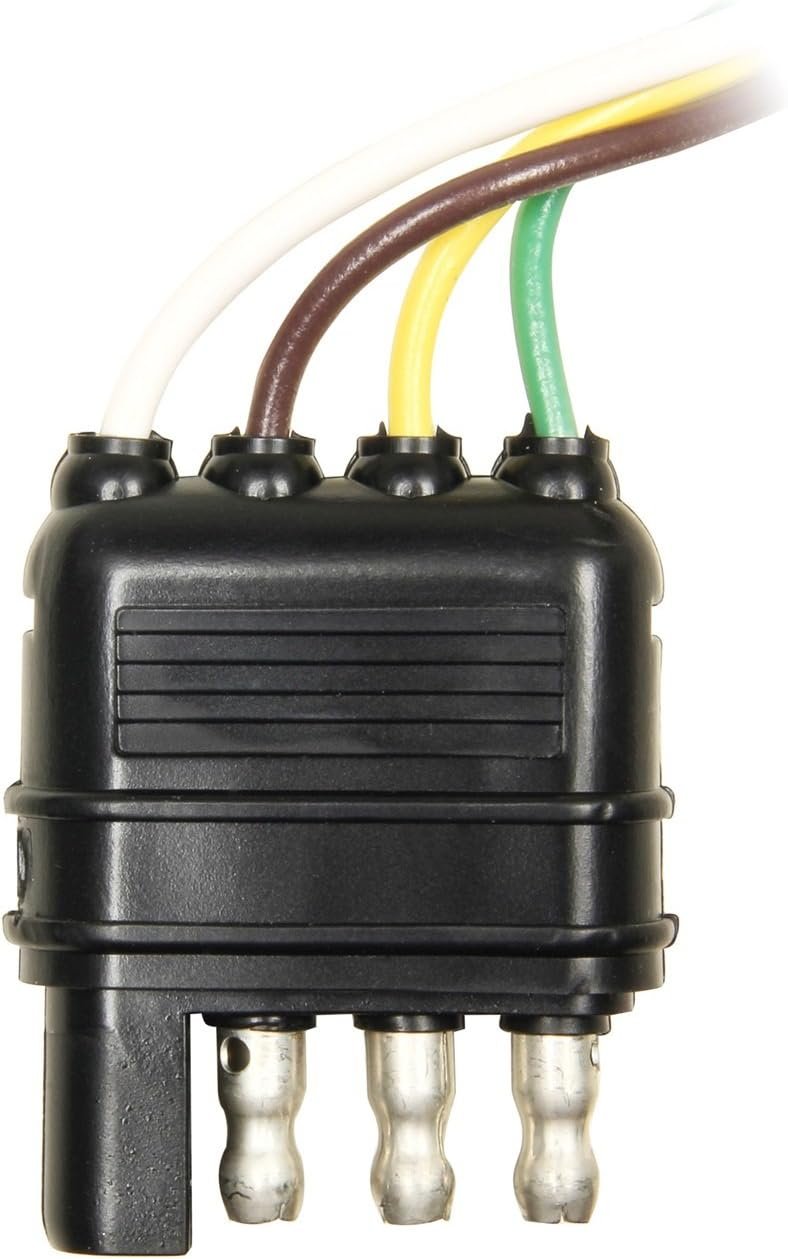 Hopkins 48115 4-Wire Flat Trailer End Connector – 12in Trailer-Side Harness with Corrosion-Resistant Terminals and SAE Compliance - Image 2