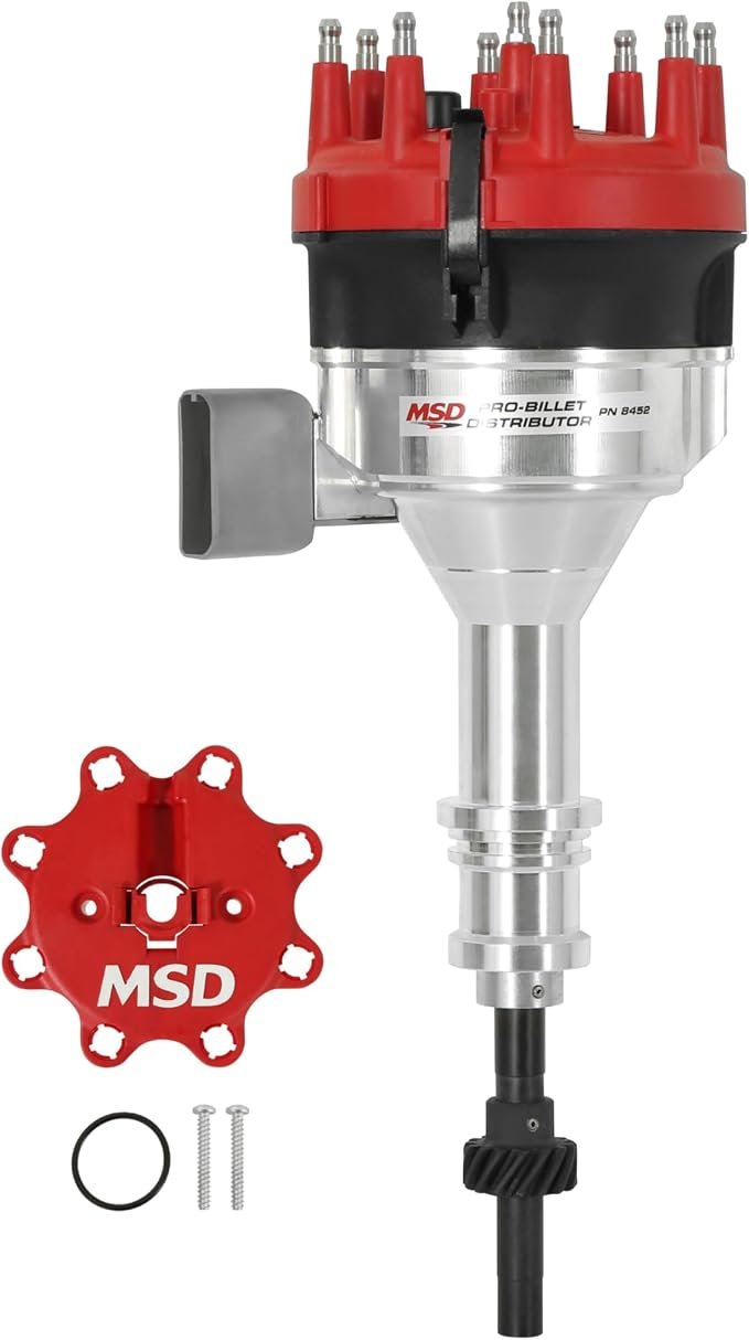 MSD 8452 Pro-Billet Distributor – Ford 351 Windsor TFI Distributor with Magnetic Pickup and Billet Housing