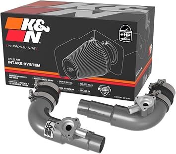 K&N 77-1013KC Charge Pipe Kit – Aluminum Intercooler Pipes for Toyota Tundra 3.4L Twin Turbo with Up to 12.3 HP Gain