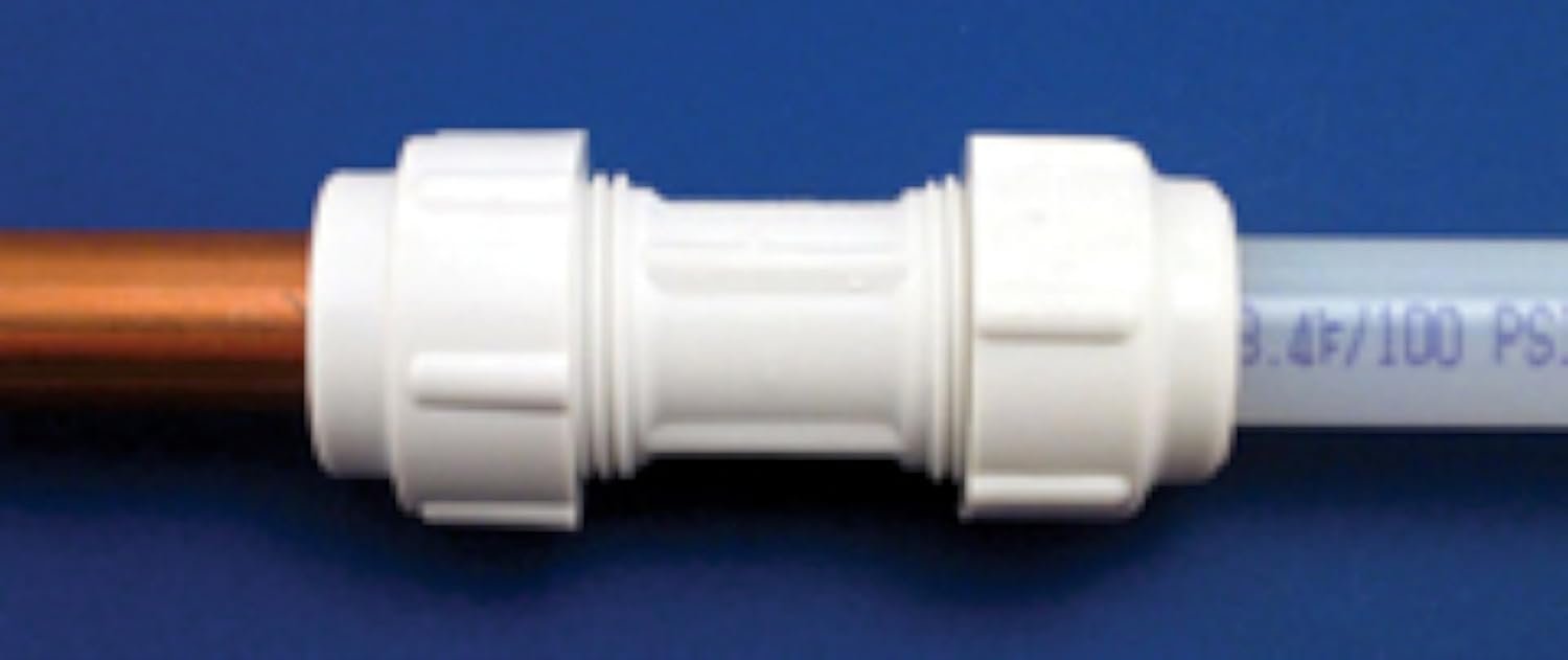 Flair-It 6792 Polybutylene Adapter – Flair-It to PB Plumbing Transition Fitting, Reusable Compression Connector