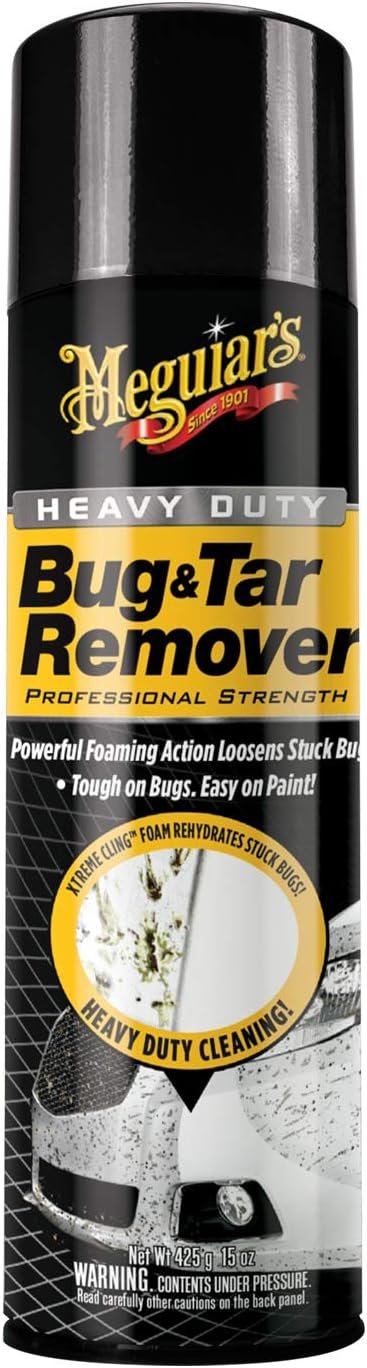 Meguiar's G180515 Heavy Duty Bug & Tar Remover – 15 oz Aerosol Cleaner for Paint, Glass and Exterior Surfaces - Image 2