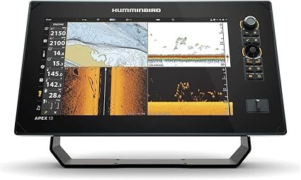 Humminbird APEX 13 411470-1 Fish Finder GPS – 13.3-Inch Full HD Display with MEGA Side Imaging+ Transducer Included