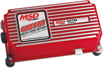 MSD 6462 6AL Ignition Control with Boost Timing Retard – Digital Multi-Spark Ignition for Turbocharged Engines