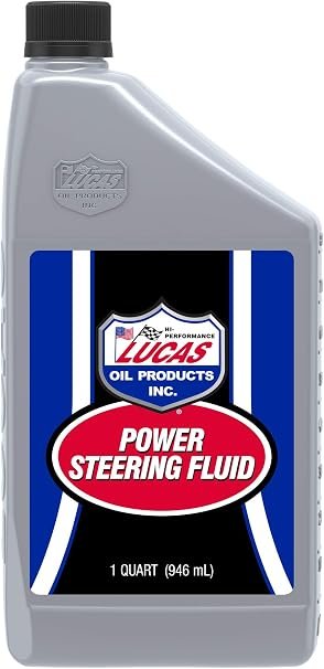 Lucas Oil 10824 Power Steering Fluid – Multi-Vehicle Hydraulic Steering Fluid – 1 Quart Bottle for Steering Systems