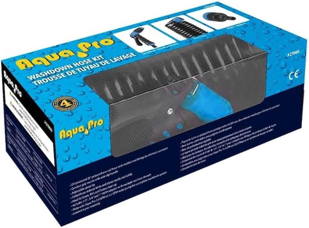 Aqua Pro 21960 Washdown Kit – Hose Nozzle and Adapter Set for RV Exterior Cleaning and Utility Rinse Applications - Image 2