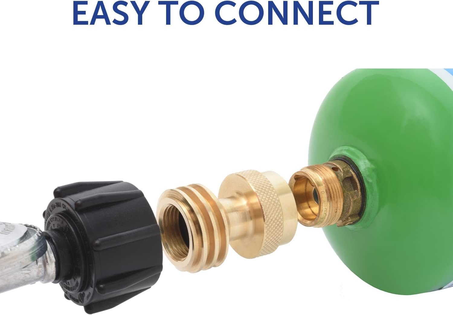 Flame King AB227 CGA600 to QCC Adapter – Propane Cylinder Conversion Adapter for Disposable Tank Connections - Image 4