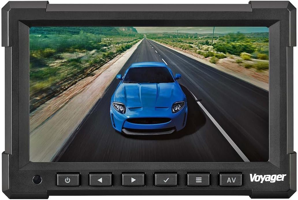ASA Voyager VOM718 7in LCD Rear Observation Monitor – 3 Camera Inputs with 12V to 24V Compatibility