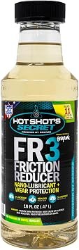 Hot Shot’s Secret HSSFR316Z FR3 Friction Reducer Oil Additive – 16 fl oz Synthetic Nano Lubricant for Gas & Diesel Engines