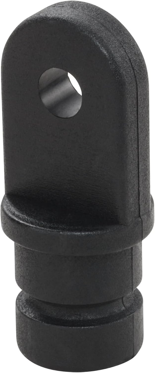 Whitecap 3402BP Inside Eye End Pair – Black 3/4in Rail Fittings for Marine Tubing Applications