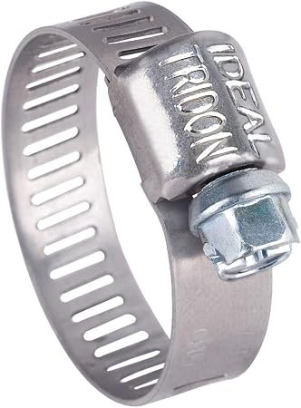 Ideal-Tridon 5202051 Hose Clamp – SAE Size 4, 5/16in Stainless Band, 1/4in to 5/8in Clamp Range