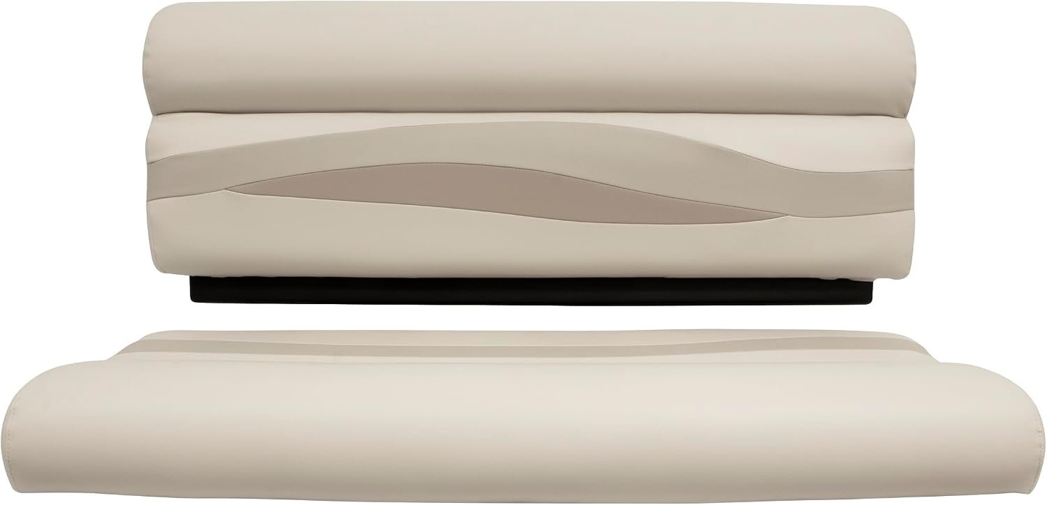 Wise BM11451066 Premier Series 50-Inch Bench Cushion Set – Marine Vinyl Pontoon Seating Replacement in Beige Finish - Image 6