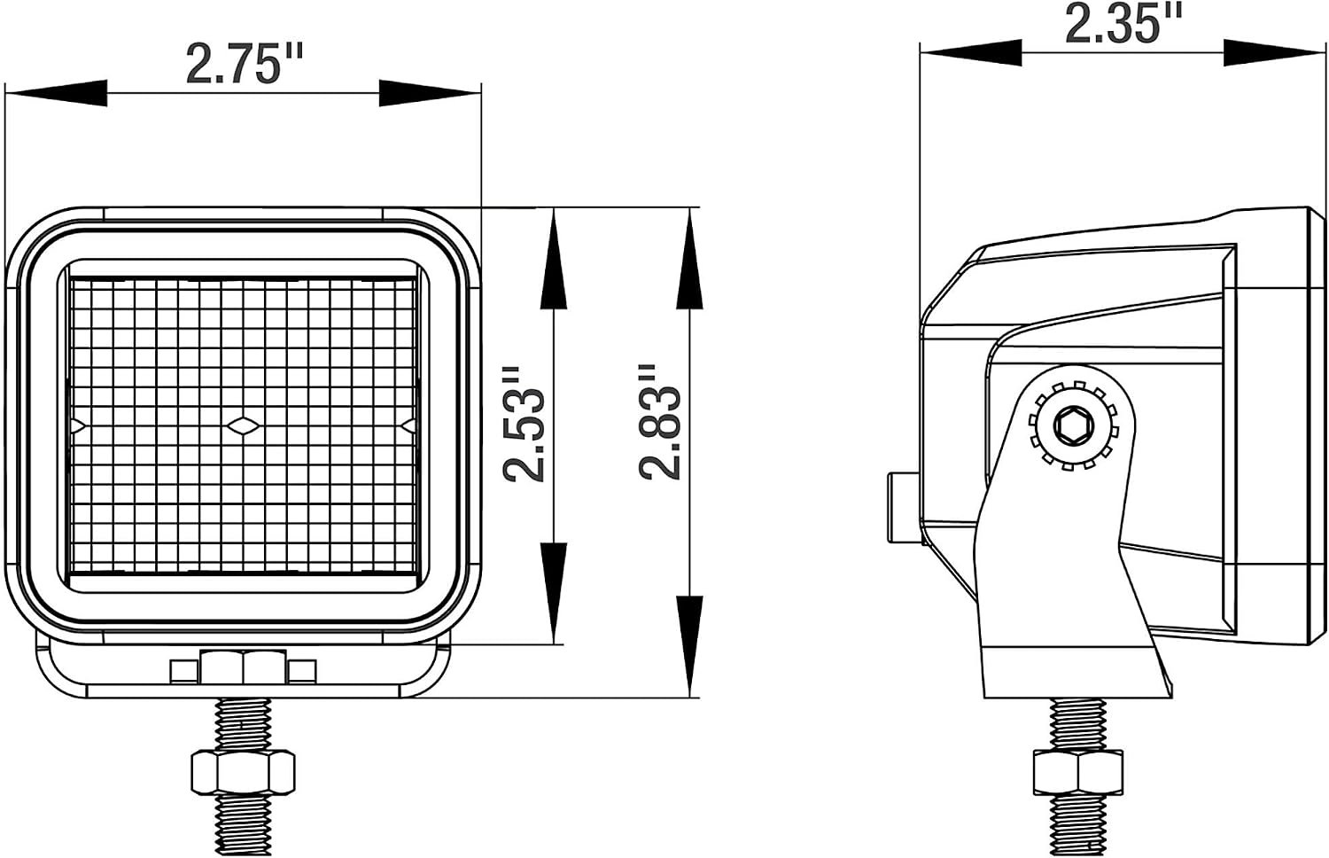 Buyers Products 1492239 Edgeless LED Flood Light – 1920 Lumens, IP67 Rated, 12-24V DC, Square Lens - Image 6