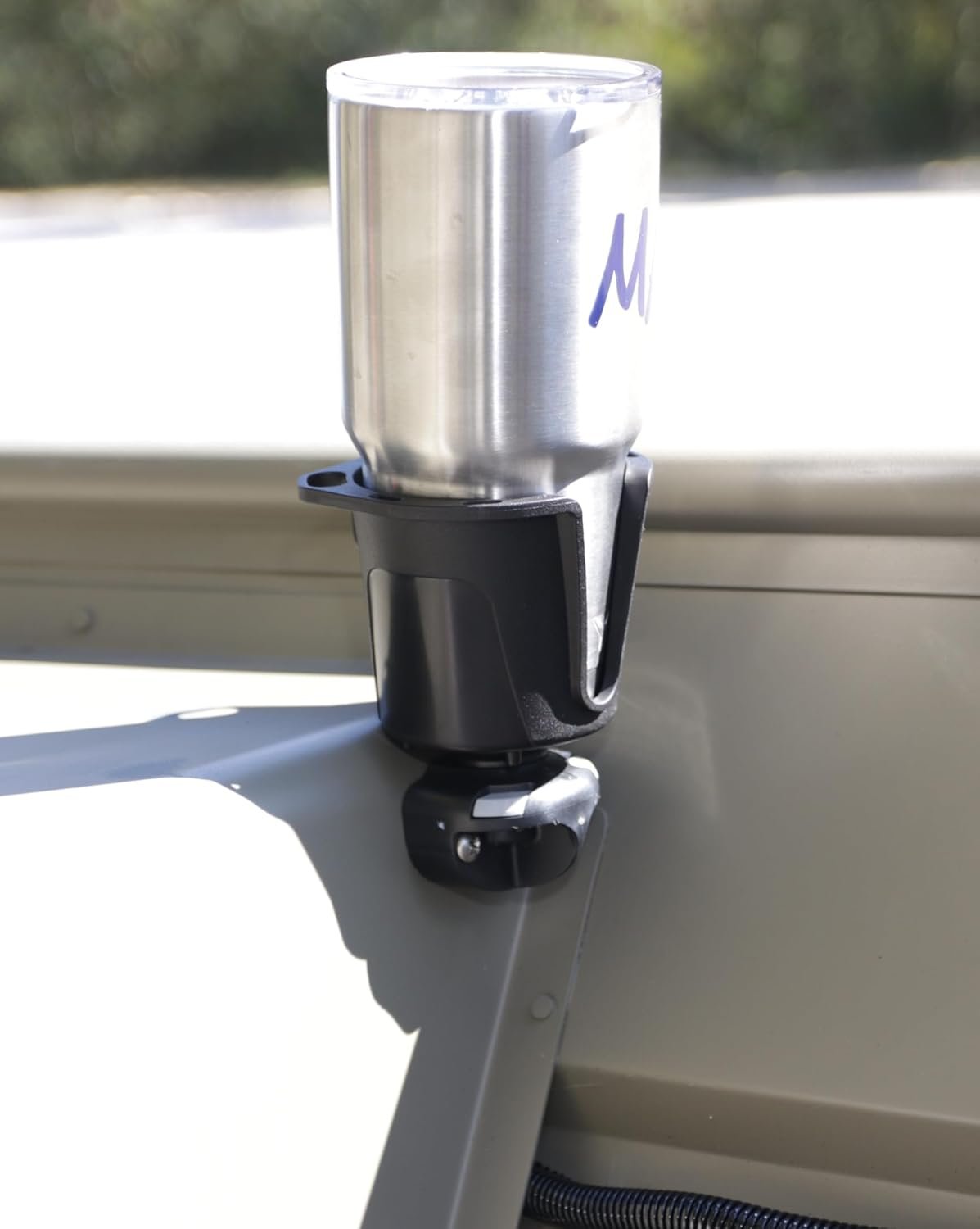 RAILBLAZA 2404811 DrinkHold Cup Holder – Black Adjustable Beverage Holder with StarPort Mount - Image 4