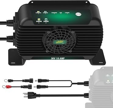 Battery Tender 0222013DLW PowerPlus On-Board Charger – 36V 18A Output, IP68 Waterproof, Smart Battery Management