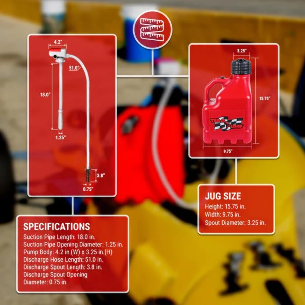 Tera Pump 20157 TRJ3XLR Jug Pump Combo – 3 Gallon Portable Transfer System with Utility Jug and Dispensing Pump - Image 4