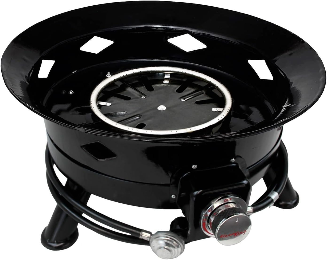 Flame King FKG6502D 24in Propane Fire Bowl – Portable Outdoor Fire Pit with Auto Ignitor and Decorative Design - Image 8
