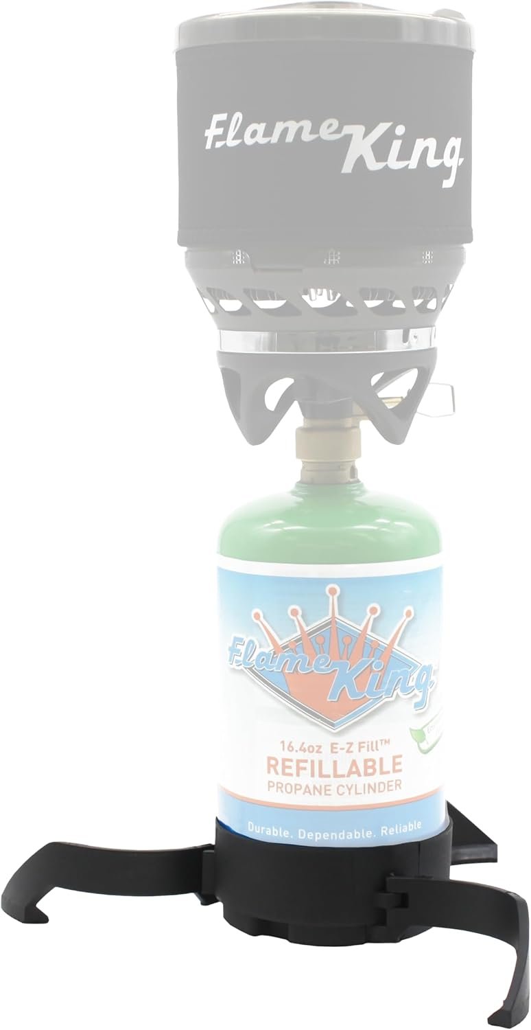 Flame King YSNB1LB Spider Base – Plastic Stabilizing Base for 1 lb Disposable Propane Cylinders - Image 4