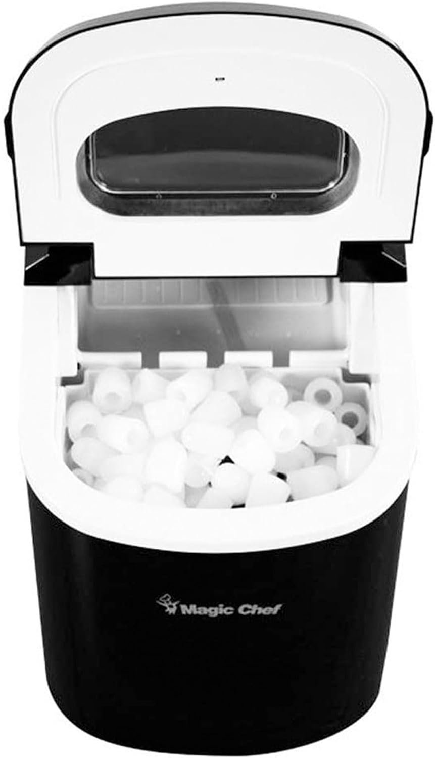 Magic Chef MCIM22B Portable Ice Maker – 27 lbs Daily Production – Black Finish – Countertop Ice Machine - Image 5