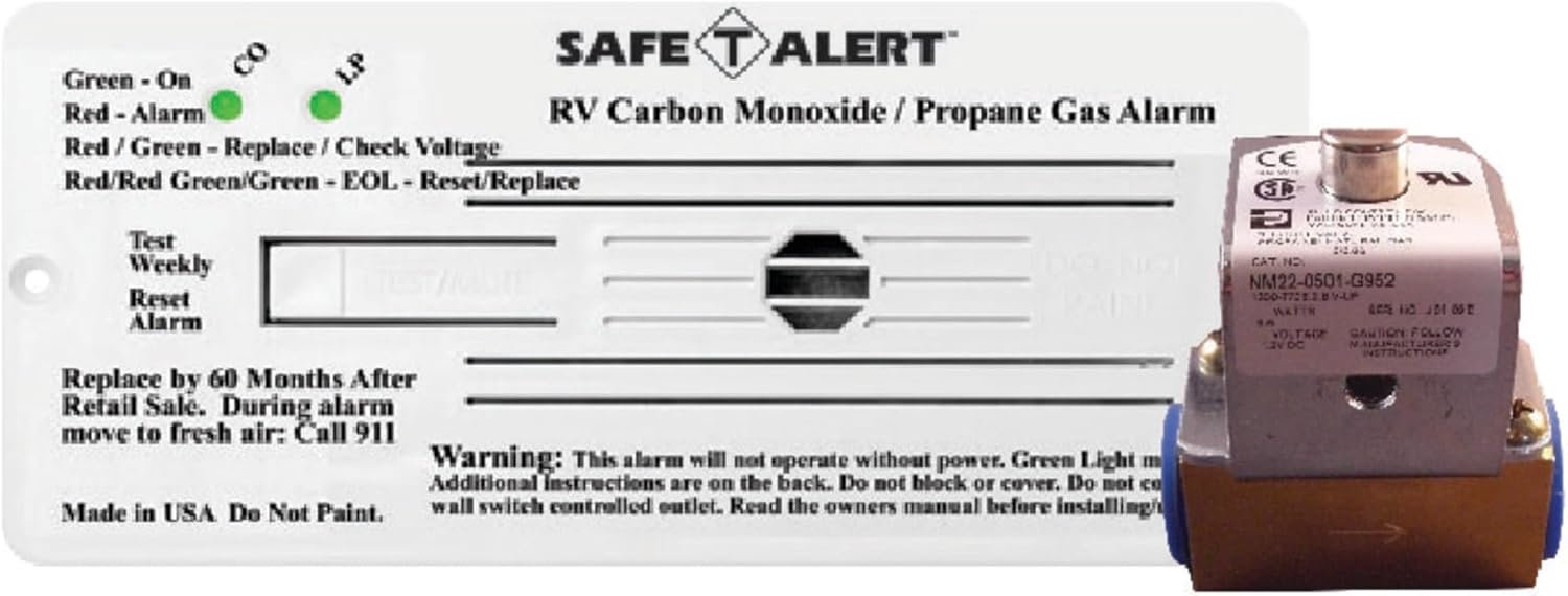 MTI Industries 5742RWTKIT Combination Carbon Monoxide & Propane Alarm – Dual-Gas Detection Safety System with White Finish