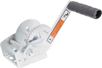 Dutton-Lainson 14125 Plated Trailer Winch – 600 lb Capacity, Manual Crank Design, Zinc-Plated Steel