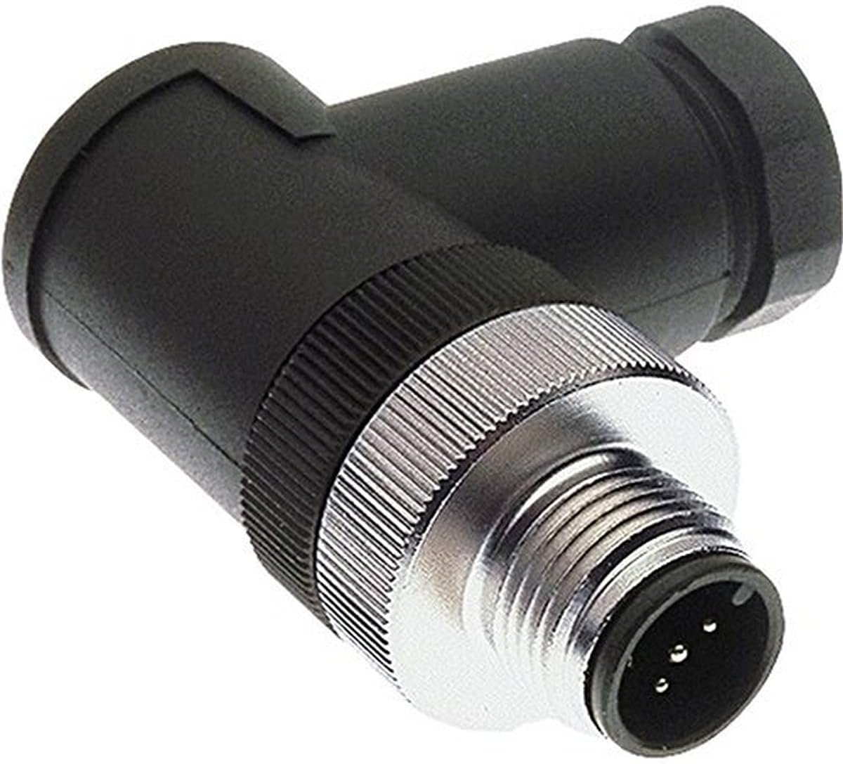 Maretron FACM90 Male 90-Degree Field Connector – Micro and Mid NMEA 2000 Cable Connector for Tight Installations