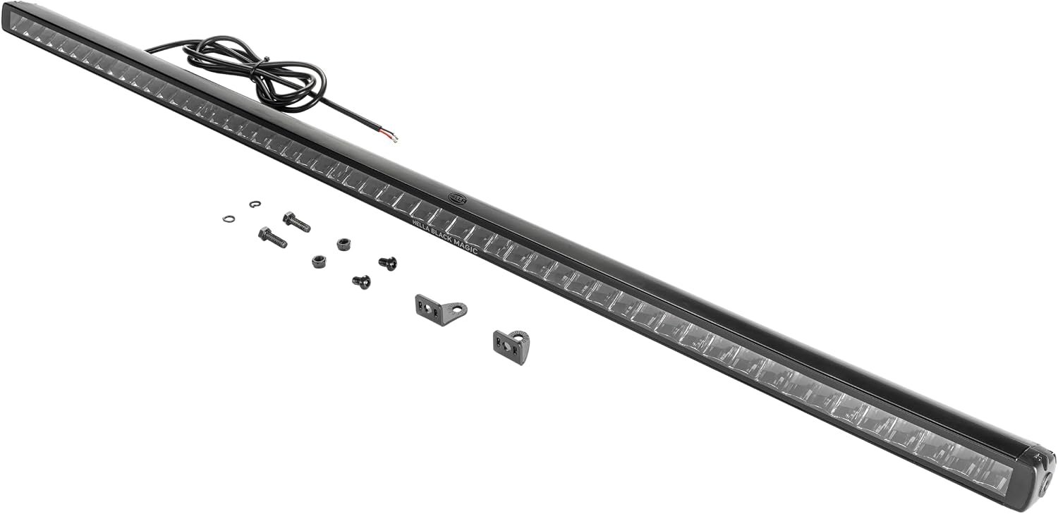 HELLA Black Series 50 Inch Thin LED Lightbar – Dual Row Off-Road Driving Light with Slim Housing and Black Finish - Image 2