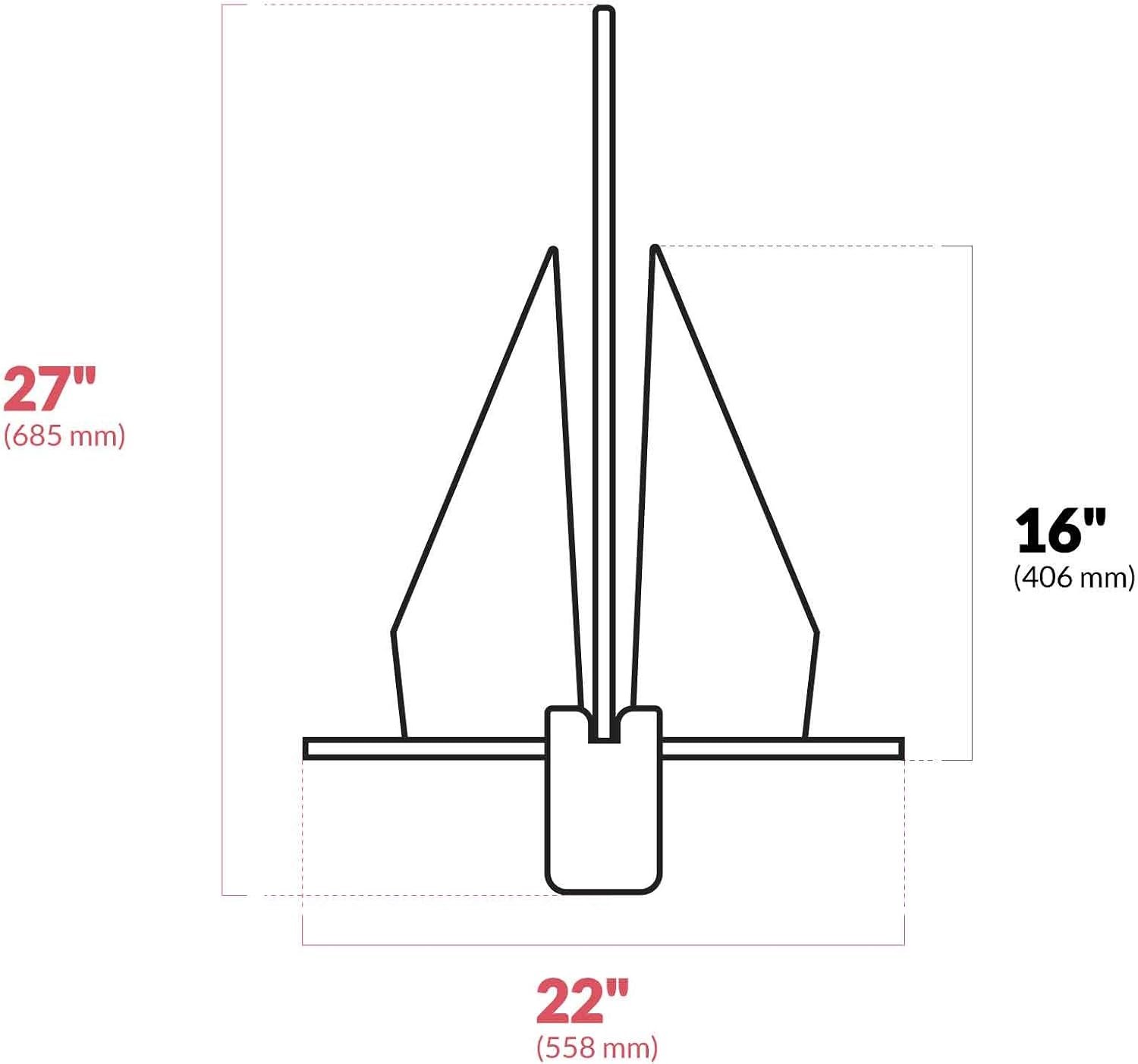Fortress FX11AS Anchoring System – FX-11 Aluminum Anchor with 250ft Rode Package for Boats 32ft to 38ft - Image 5
