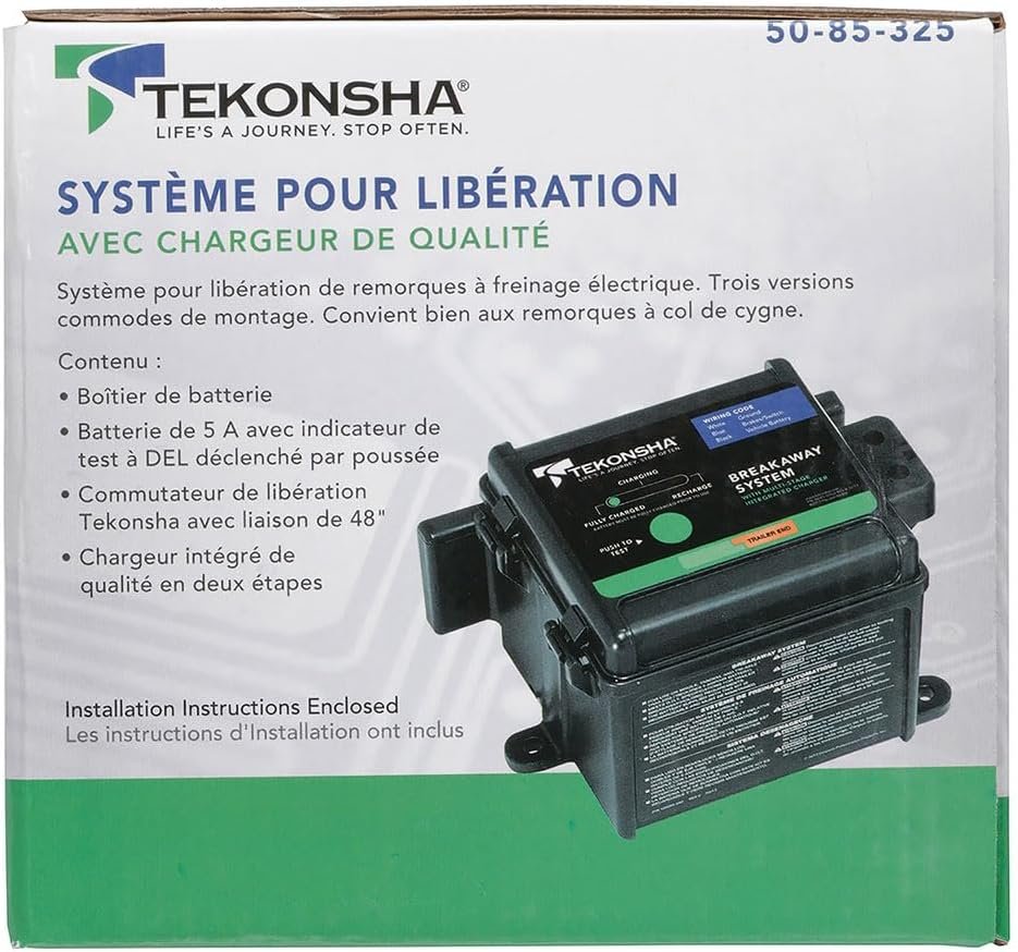 Tekonsha 5085325 Breakaway Kit – Trailer Emergency Brake System with Battery, Charger and Switch Assembly - Image 5