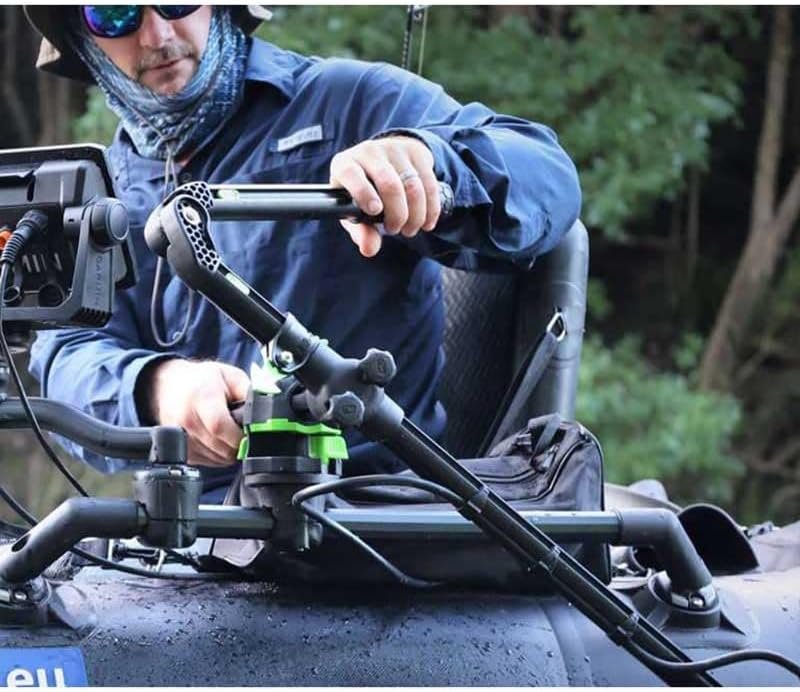 RAILBLAZA 11419111 HEXX Live Pole 30 – Adjustable 30in Live Sonar Transducer Mount System - Image 2