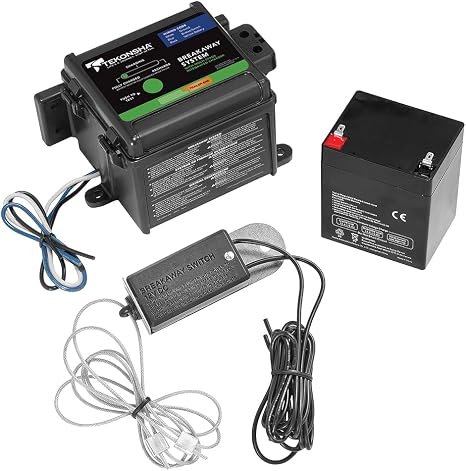 Tekonsha 5085325 Breakaway Kit – Trailer Emergency Brake System with Battery, Charger and Switch Assembly