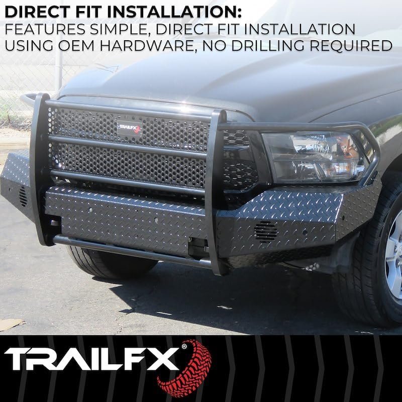 TrailFX FX3005A Full Replacement Front Bumper – Fits Chevrolet HD Trucks – Steel Winch-Ready Off-Road Bumper - Image 4