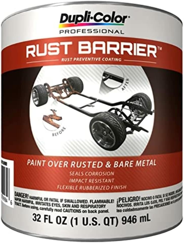 VHT RBQ100 Rust Preventive Black Quart – Rust Inhibiting Protective Coating for Bare Metal and Corrosion Repair Projects - Image 2