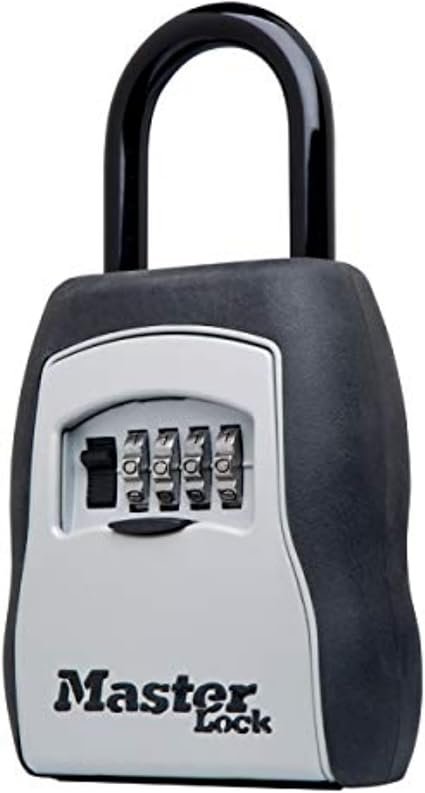 Master Lock 5400D Portable Key Storage Lock Box – Wall Mount Design with Set-Your-Own Combination Access