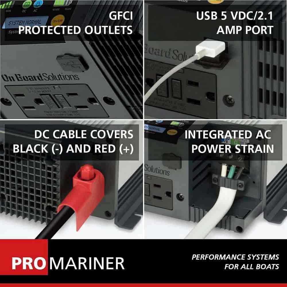 ProMariner 7200 2000W Pure Sine Wave Inverter – 12V DC to 120V AC Power Conversion with Clean Output - Image 4