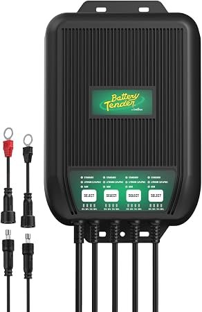 Battery Tender 0221009DLW WaveCharge Pro Marine Charger – 4 Banks, 40A Output, IP67 Waterproof Housing