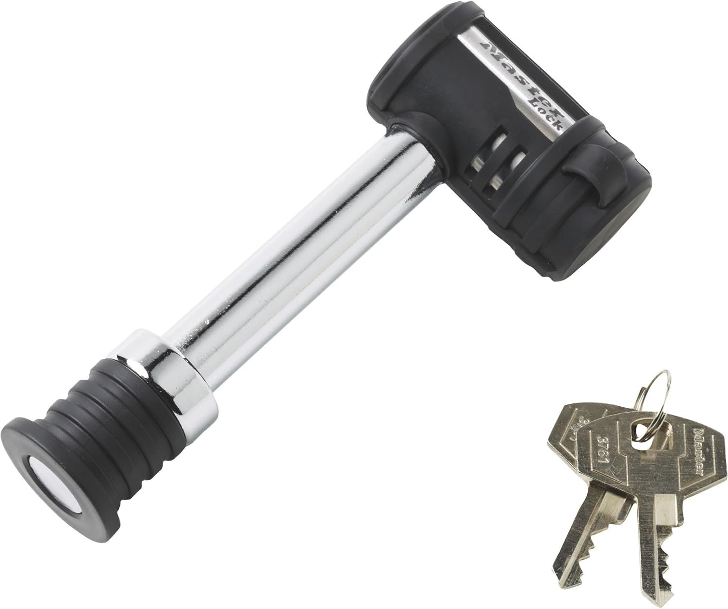 Master Lock 1479DAT Barbell Receiver Lock – 5/8in Hitch Pin Lock with Hardened Steel Construction and Weather-Resistant Finish
