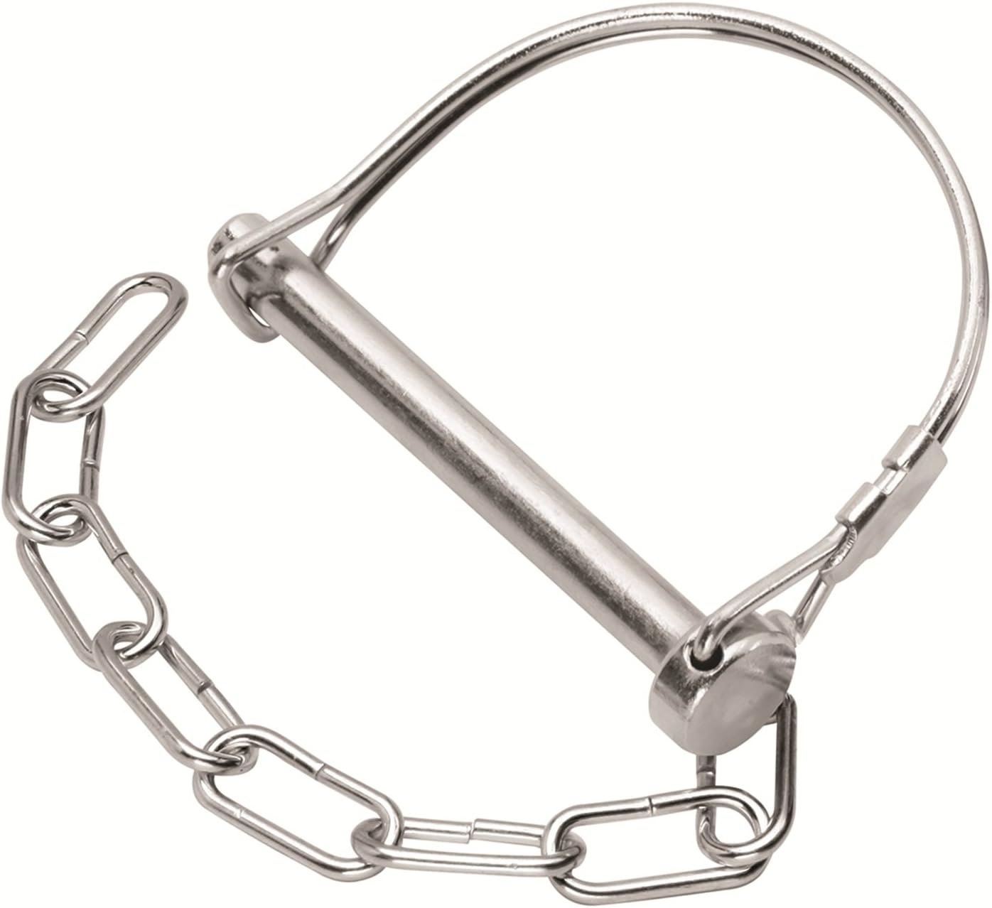 Bulldog 252000 Snapper Pin and Chain Kit – Zinc-Plated Trailer Coupler Safety Pin with Retaining Chain - Image 2
