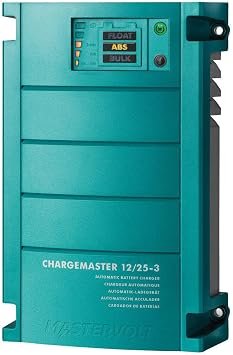 Mastervolt ChargeMaster 12/25-3 Battery Charger – 12V 25A Output, Triple Battery Bank Charging, MasterBus Compatible Marine System
