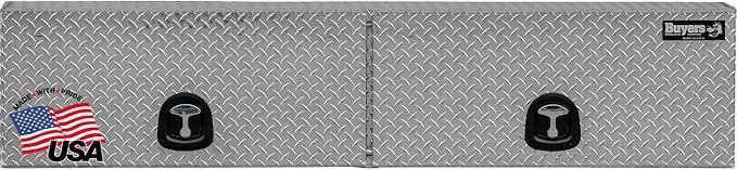 Buyers Products 1701364 Aluminum Topsider Toolbox – Diamond Tread Side Mount Truck Storage Box