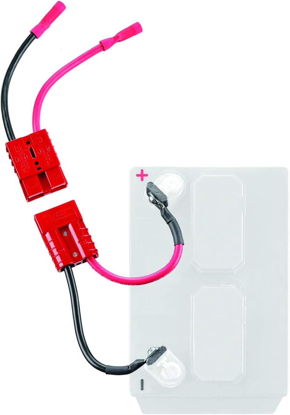 Connect-Ease RCE12VBLTK 12V Quick Connect Kit – 8 AWG Trolling Motor and Lawn Tractor Battery Connection System