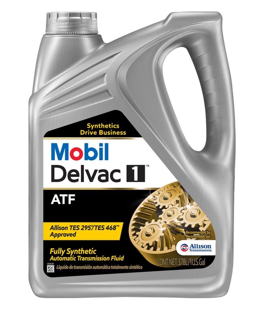 Mobil Delvac 1 Synthetic ATF Automatic Transmission Fluid – 1 Gallon Containers Case of 4 – Extended Drain Formula