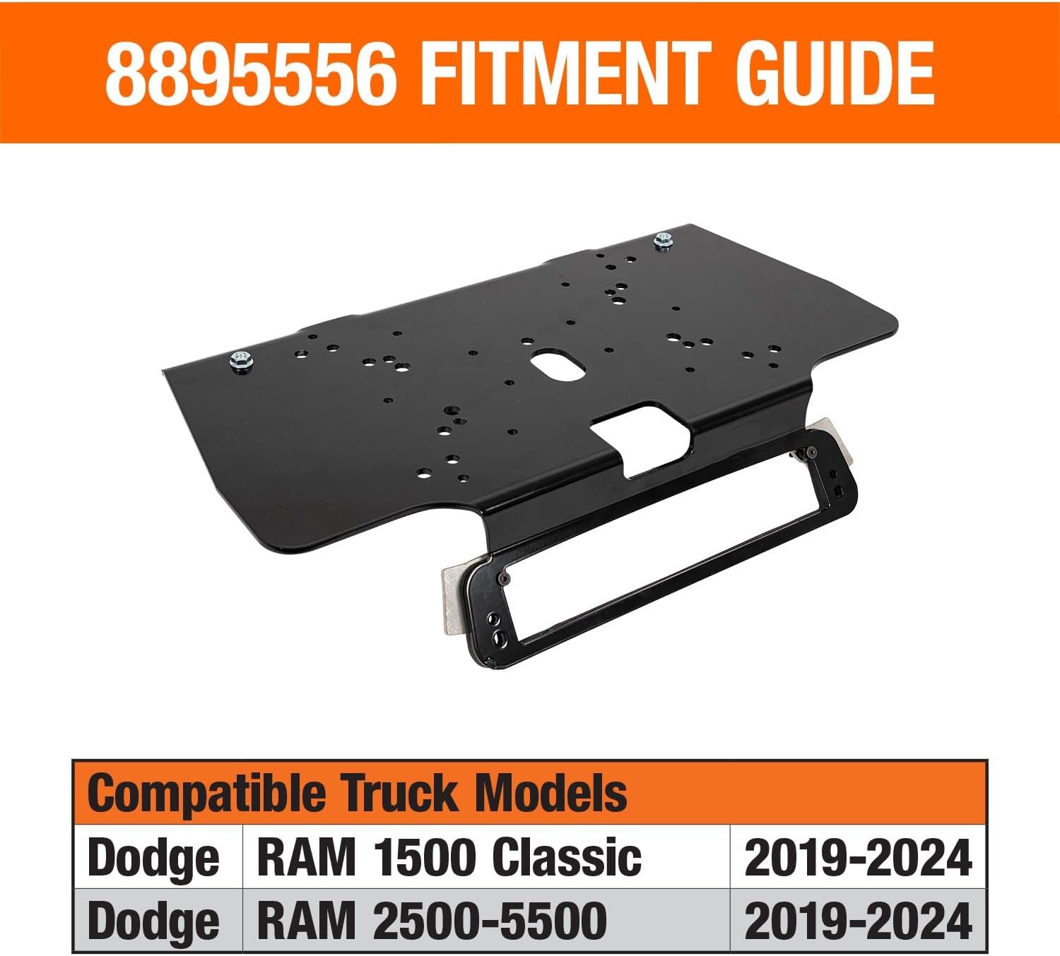 Buyers Products 8895556 Fleet Series Drill-Free Cab Mount – RAM 1500 Classic & 2500-5500, 22in Platform, 30 lb Capacity - Image 3