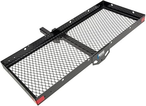 Pro Series 6502 Folding Cargo Carrier – Hitch Mounted Steel Cargo Platform with Folding Shank Design