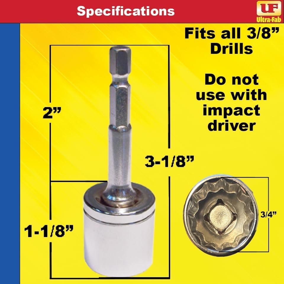 Ultra-Fab 48979005 Ultra Speed Socket – Drill-Driven RV Jack Socket for Fast Stabilizer Operation - Image 6