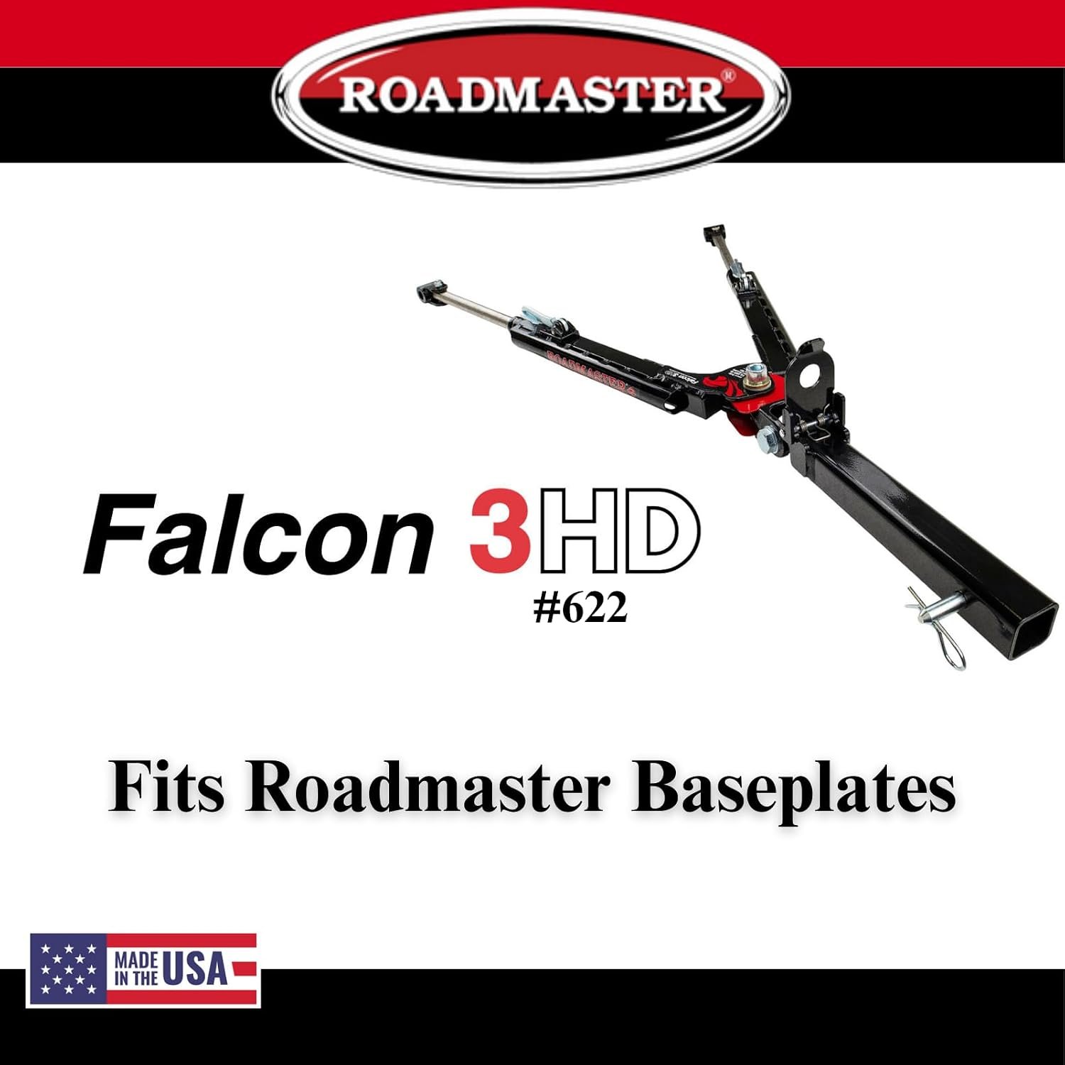 Roadmaster 622 Falcon 3HD Tow Bar – 10000 lb Capacity, 2in Receiver Mount with Stainless Telescoping Arms - Image 2