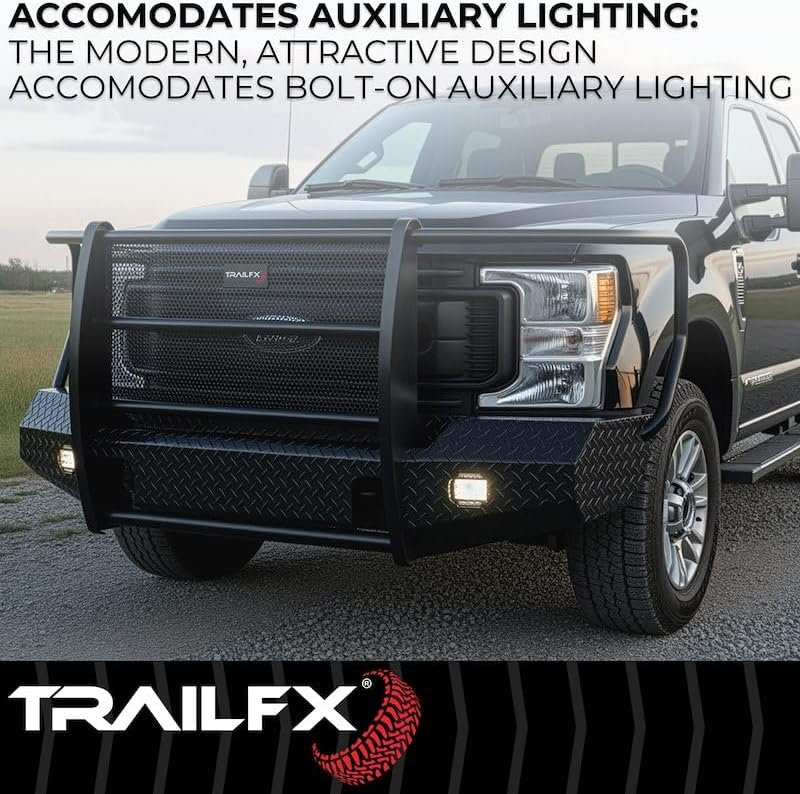 TrailFX FX3005A Full Replacement Front Bumper – Fits Chevrolet HD Trucks – Steel Winch-Ready Off-Road Bumper - Image 5